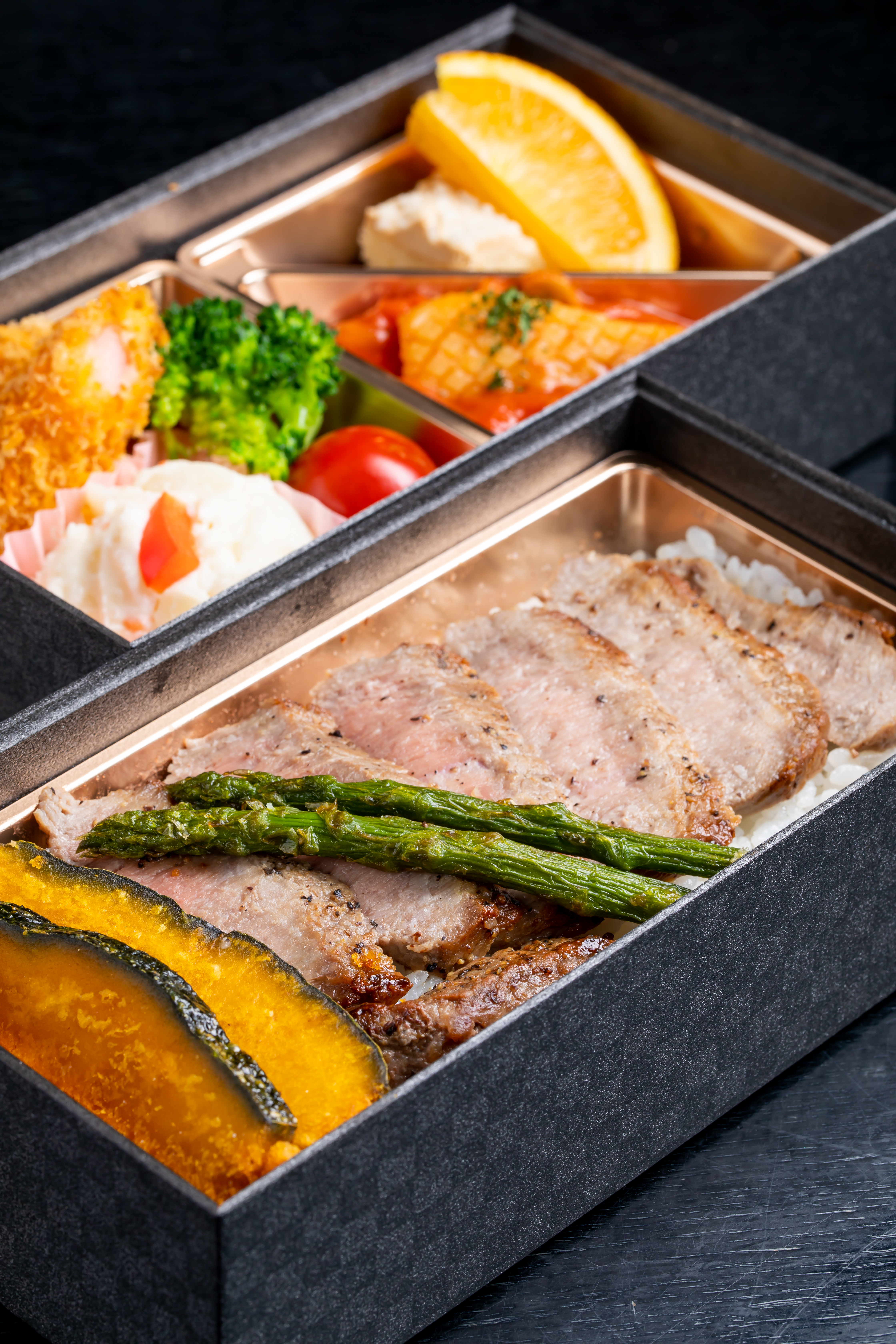 おりがみステーキ弁当 おりがみ